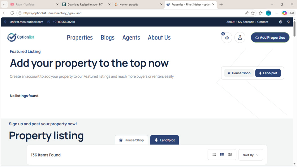 home page of the Stuuddy.com webpager